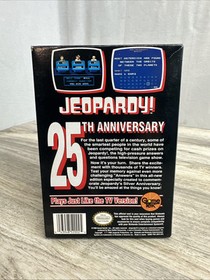 Jeopardy: 25th Anniversary Edition NES Nintendo With Box Manual Sleeve Excellent