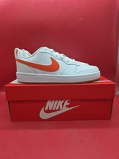 Nike Court Borough Low 2 Size 6 Youth White Orange Summit White Sail