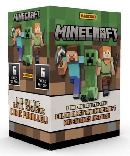2024 PANINI MINECRAFT BLÁSTER CAJA CAZA 4 CÚBICOS/COLORBLAST NUEVO SELLADO DE FÁBRICA CANTIDAD - Imagen 1 de 11