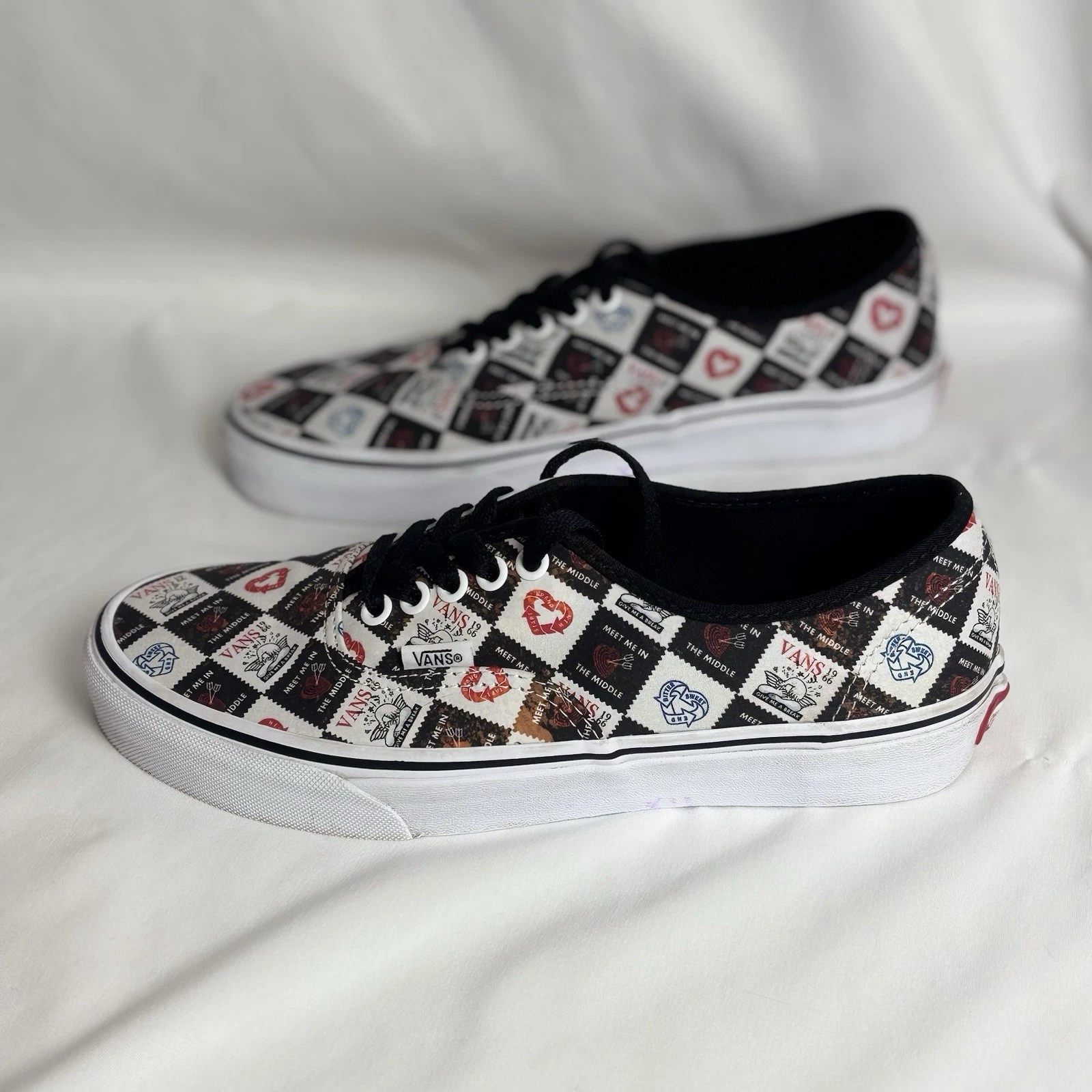 Scarpe basse Vans Skate sneakers taglia uomo 7 5 o donna 9 Meet Me In The Middle