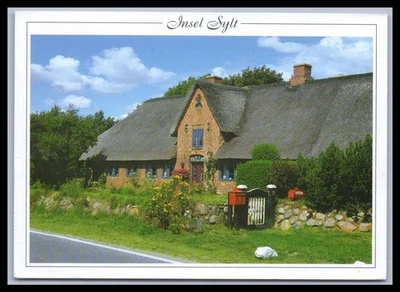 Ansichtskarte Insel Sylt / Friesenhaus in Morsum - Bild 1 von 2