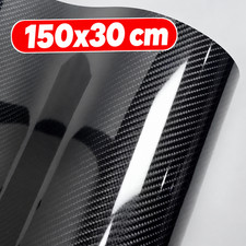 Arespark 6D Carbon Folie,Schwarz Autofolie 150 X 30cm,Selbstklebend Autofolie