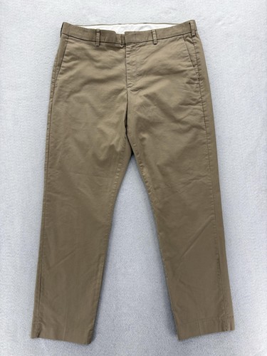J.Crew Ludlow Slim-Fit Chino Pants Mens 34x30 Beige 3XDRY Stretch Travel Preppy