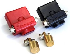 Ultimate Battery Terminal V2 Pair- Positive And Negative With Vertical Top Post Ultimate Battery Terminal V2 Pair- Positive And Negative With Vertical Top Post