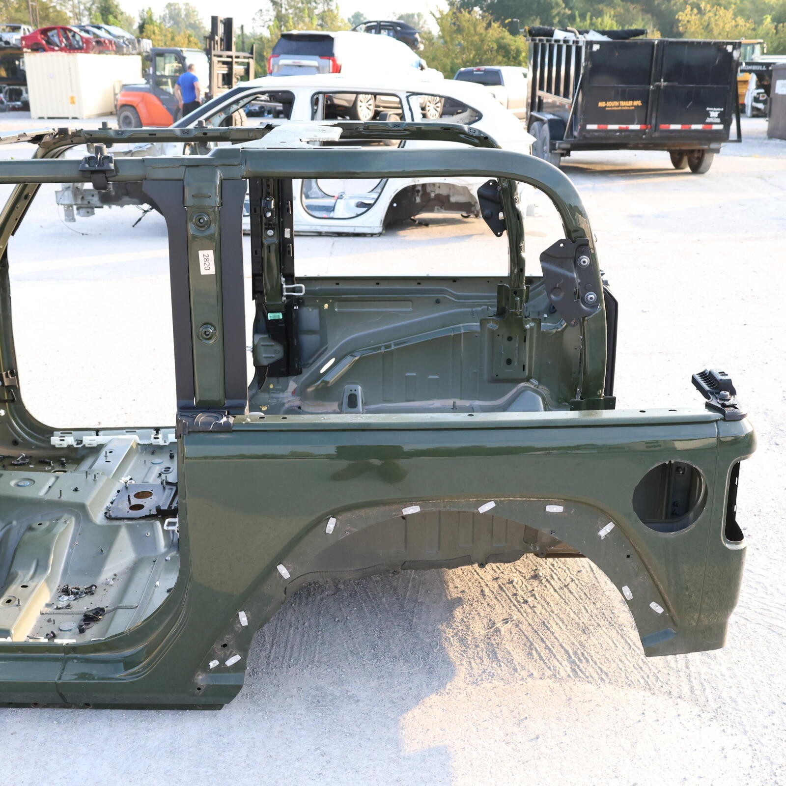 2018 -2026 JEEP WRANGLER 2 DOOR LEFT QUARTER FRAME PANEL BODY PART OEM GREEN_PGG