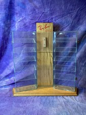 Vintage RARE Wood Ray Ban Bausch Lomb Sunglasses Display Case