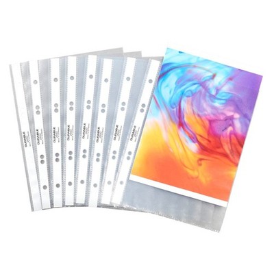 DURABLE Prospekthüllen DIN A5 transparent genarbt 0,06 mm, 100 St.
