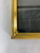 vintage gold picture frame 8x10 50s 60s standing Hollywood Regency brass onate