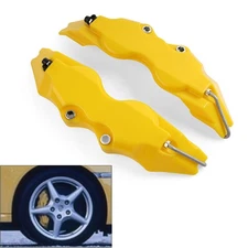 Yellow Universal Medium Size 3D Style Car Auto Disc Brake Caliper Covers Set Kit
