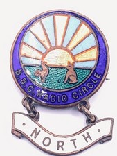 Vintage 1930s BBC Radio Circle London Enamel Membership Badge