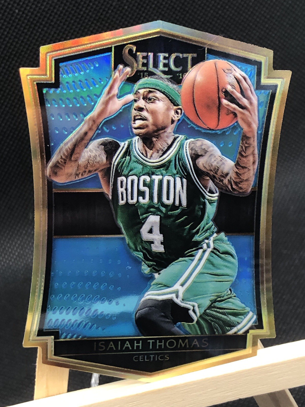 2015 Panini Select Premier Level Die-Cut Blue Prizm /199 Isaiah Thomas #134 0e2x