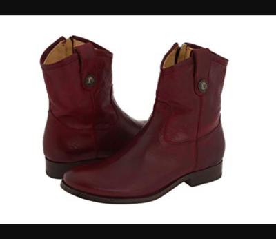 melissaさん Frye women's Melissa Button Short 77897 Bordeaux leather, NIB