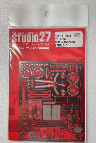 TAMIYA 1/24 FORD ZAKSPEED Capri Gr.5 with STUDIO 27 Detail Up Parts #24274 - Picture 3 of 15
