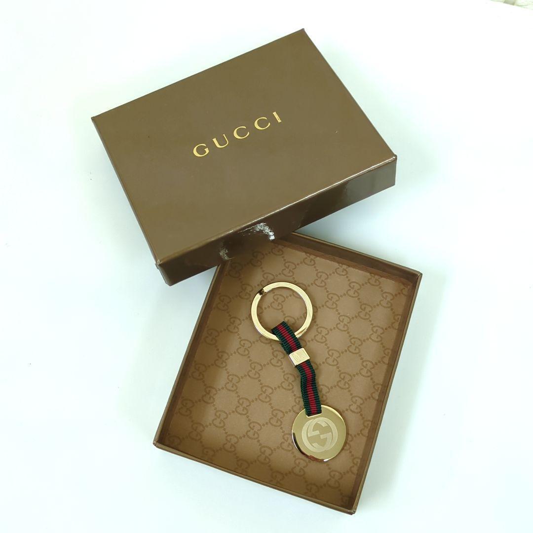 Gucci Sherry Line Key Holder Key Chain Gold Men's From Japan Gucci Sherry Line Key Holder Key Chain Gold Men's From Japan