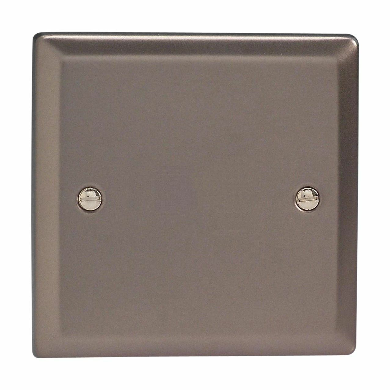 Varilight XRSB Classic Pewter 1 Gang Single Blank Plate