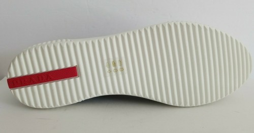 ZAPATILLAS PRADA ICÓNICAS AZUL MARINO CHAROL LOGO PUNTERA BLANCA UE 36.5 I LOVE SHOES - Imagen 7 de 8