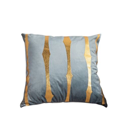 Shiny Gold Stripe Velvet Cushion Cover Home Office Sofa Car Throw Pillow Case - Picture 15 of 19