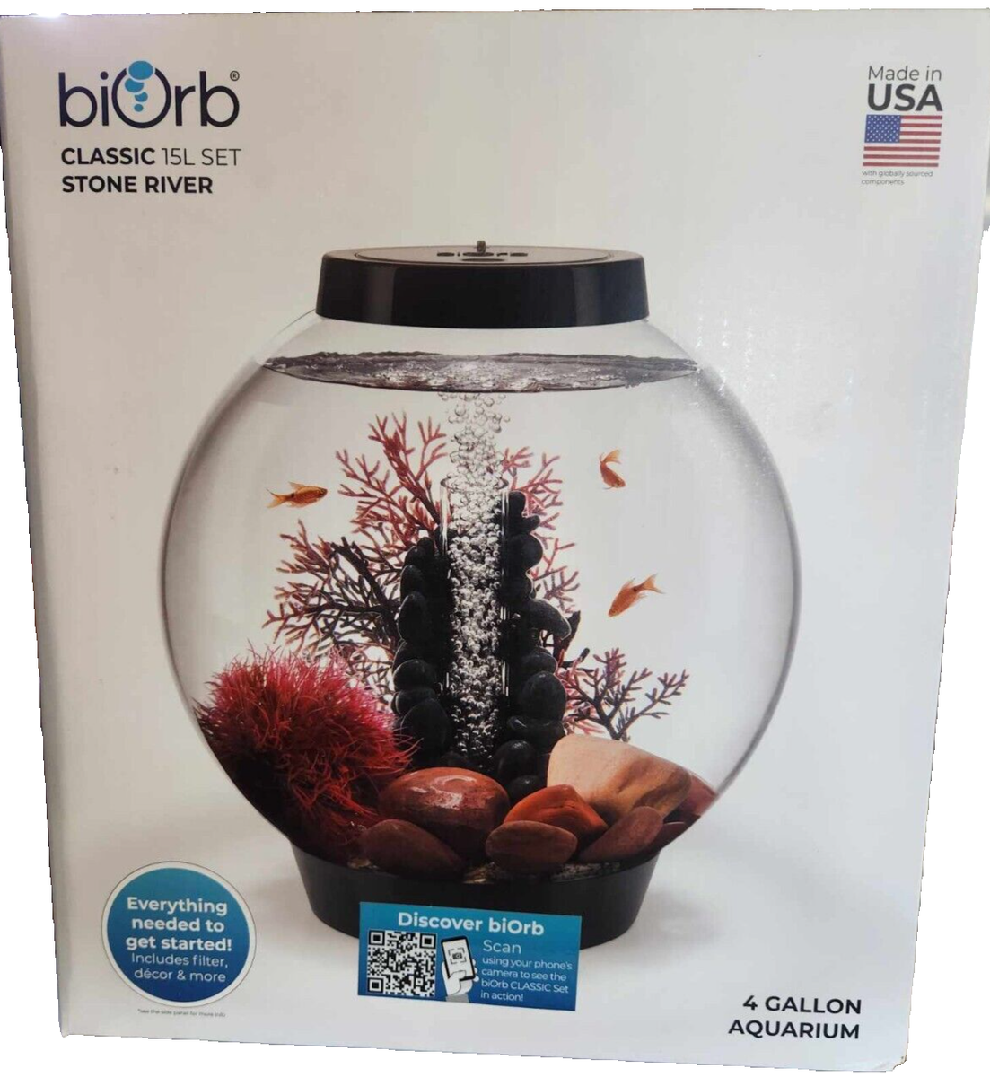 biOrb Classic 15L 4 Gallon Stone River Aquarium Fish Tank Set | eBay