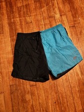 Nike Grey Tag Vintage Split Color Trunks With Liner XL Elastic Weak