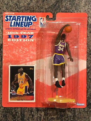 1997 Starting Lineup Shaquille O'Neal Los Angeles Lakers Factory 1997 Starting Lineup Shaquille O'Neal Los Angeles Lakers Factory