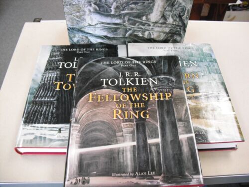 "The Lord Of The Rings" Deluxe 3 Volume Hardcover Boxed Set w/art by Alan Lee