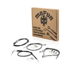 MOFUN 14" 16" Handlebar Brake/Clutch/Throttle Cable for Harley Slim 11-14 ABS