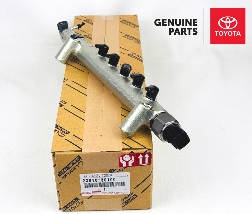 23810-30100 Toyota Hilux Land Cruiser KUN10 KDJ120 OEM Genuino Common Rail Foto 4 de 4