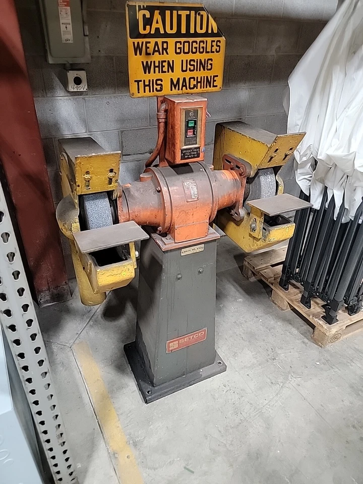 Amoladora de pedestal Setco 3hp 1800 RPM 3 fases 460v Foto 3 de 3