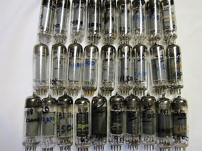 Assorted brands 6BQ5/EL84 tubes  Pre-tested on Hickok 539C            NO CHINESE