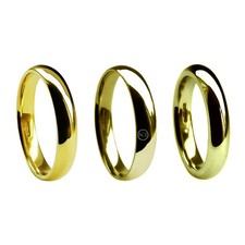 5mm 18ct or Jaune Mariage Bague Escarpin Confort GB Hm Moyen Hvy & X Lourd 750