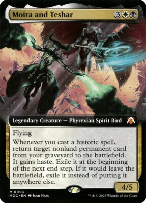 Magic the Gathering (mtg): MOC: Moira and Teshar (Extended Art) - Mythic