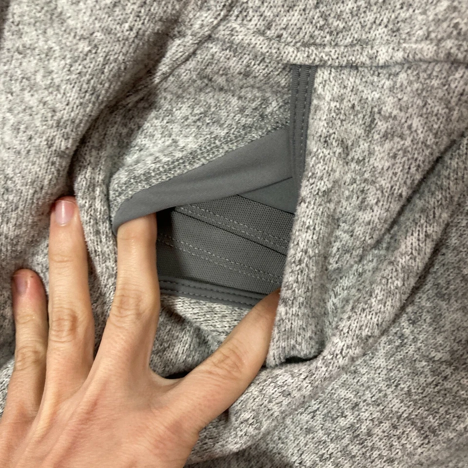 Pulôver com capuz LULULEMON lã e agradecimento jaqueta urze cinza navio de guerra - Imagem 4 de 4