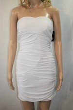 Dress White Size X-Small  Strapless Ruched