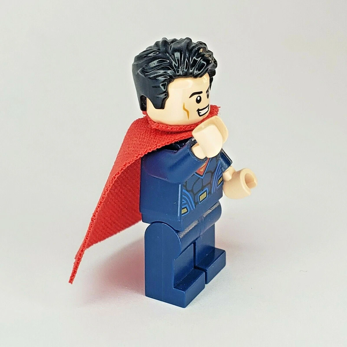 Lego Minifigure Superman Dark Suit Tousled Hair Super Heroes eBay