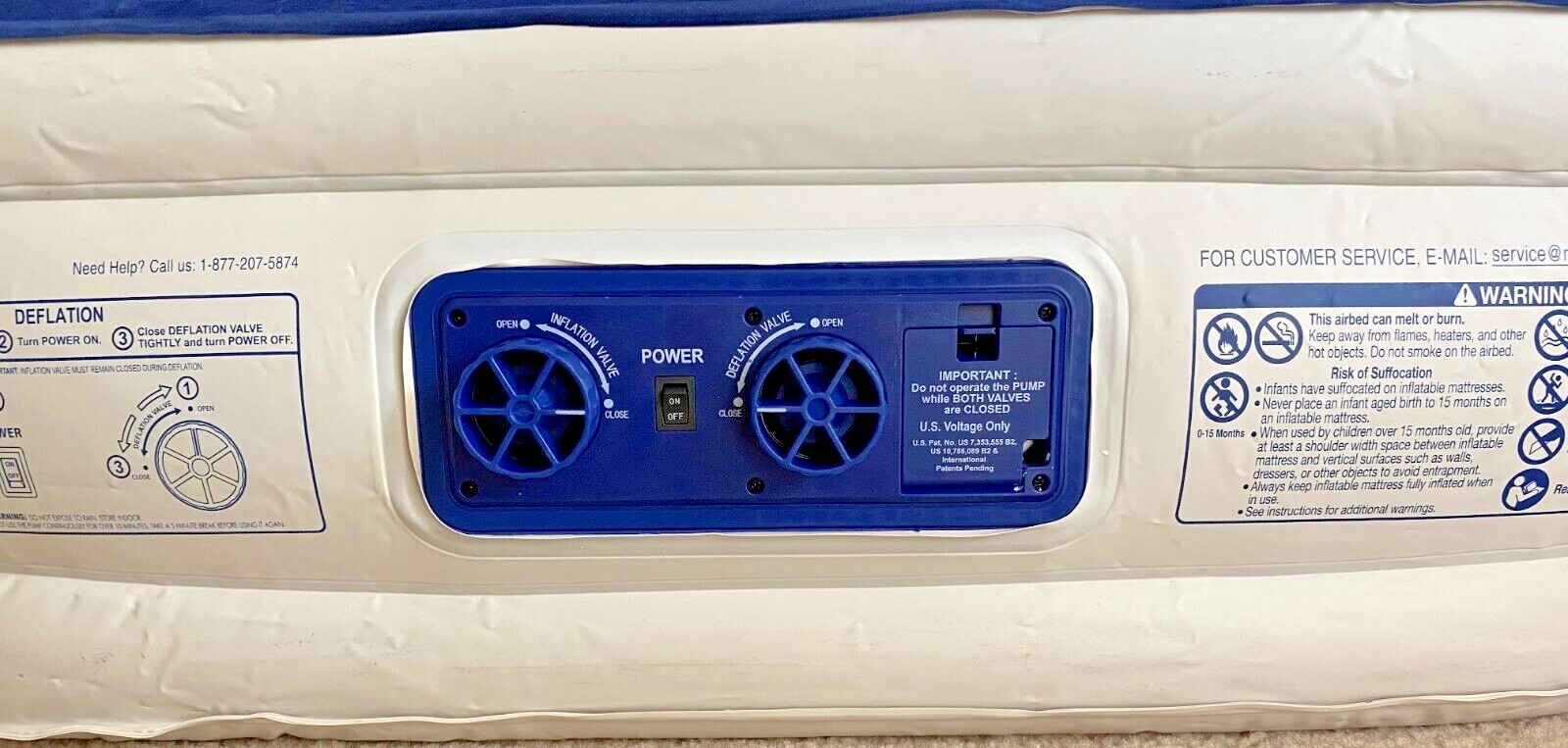 Enerplex Twin Air Mattress with Dual Pump Blue eBay