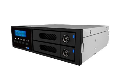 Raidon IR2022 INT. RAID 2X 2.5IN SATA TO 1X IR2022, Black, 13.3 cm (5.25), C ~E~