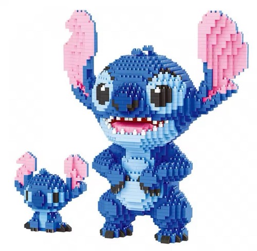 2300Pcs Mini Bricks Toys Stitch Building Block Set Disney 3D Model Lilo & Stitch