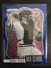2021 Panini Prizm Johnny Bench Old School 22/199 Blue Donut Circles #OS-8 Reds