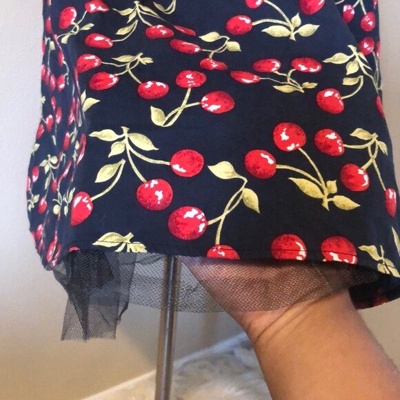 Ruby Rox Cherry Strapless Dress Size 11 - image 2