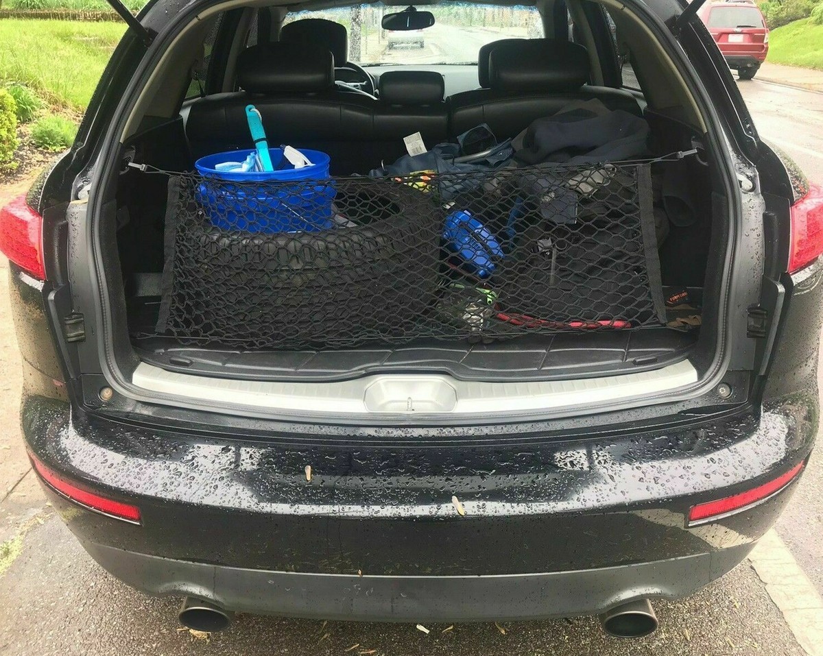 Rear Trunk Envelope Style Cargo Net for INFINITI FX35 FX37 FX45 