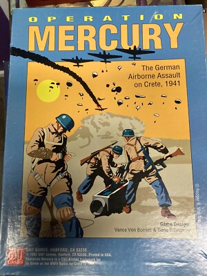 GMT Wargame Operation Mercury VG+ Counters Not punched