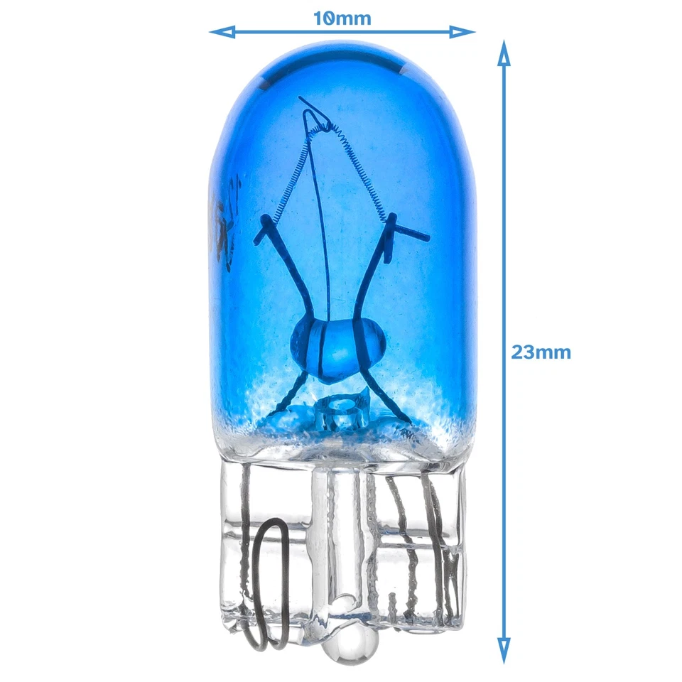2pcs T10 12V 5W JCD Cool White Light Globe Tungsten Dimmable Halogen Bi-Pin W5W - Image 2 of 4