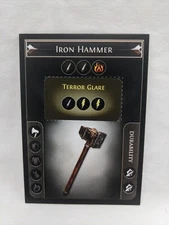 Path Of Exile Exilecon Iron Hammer Rare Trading Card
