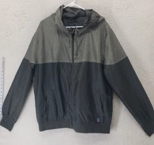 Phat Farm Jacket Mens 2XL Hooded Full Zip Windbreaker Lightweight Streetwear