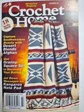 Afghan Kangaroo Doily Tissue Crochet Home No 65 Pattern 1998 Booklet Magazine