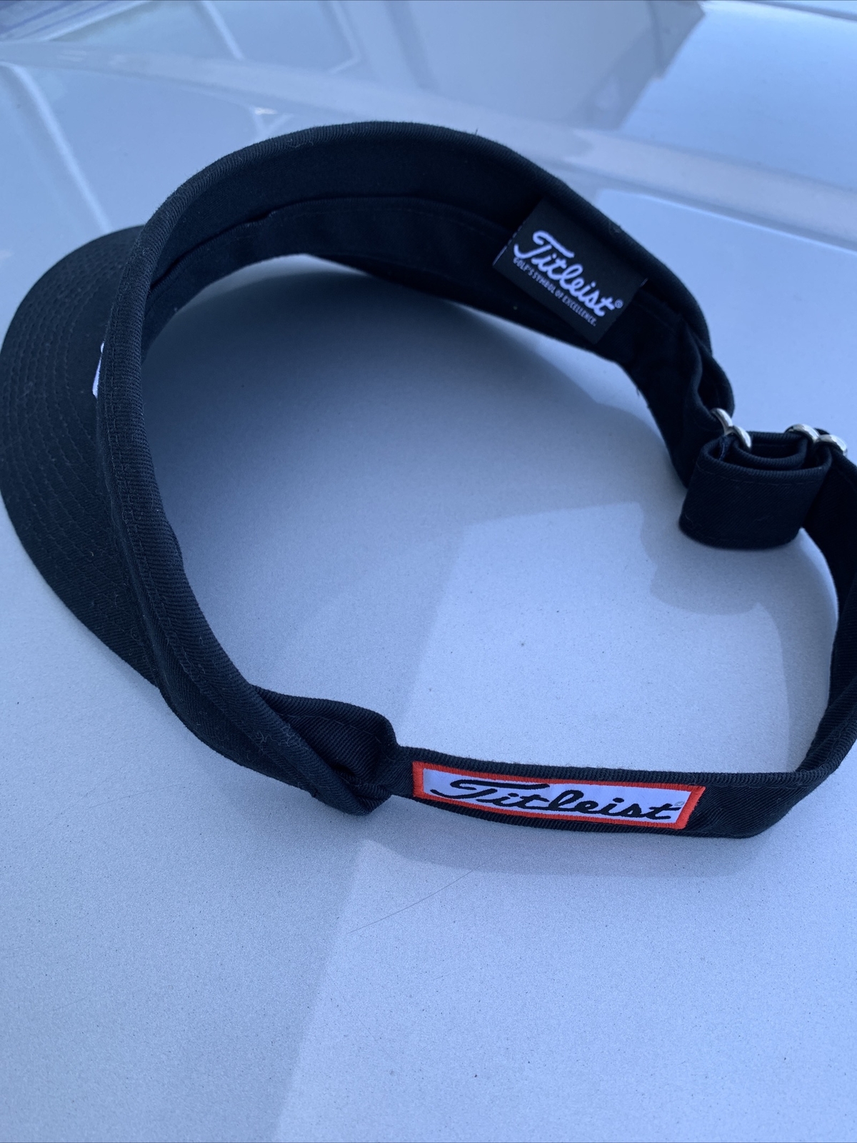 Titleist Footjoy FJ Golf Visor Hat Cap Black Adjustable eBay