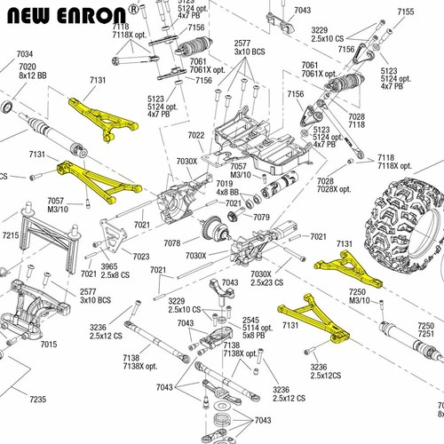 7131 7132 Front Rear Lower Upper Suspension Arm for RC Traxxas 1/16 EREVO Summit - Picture 2 of 45