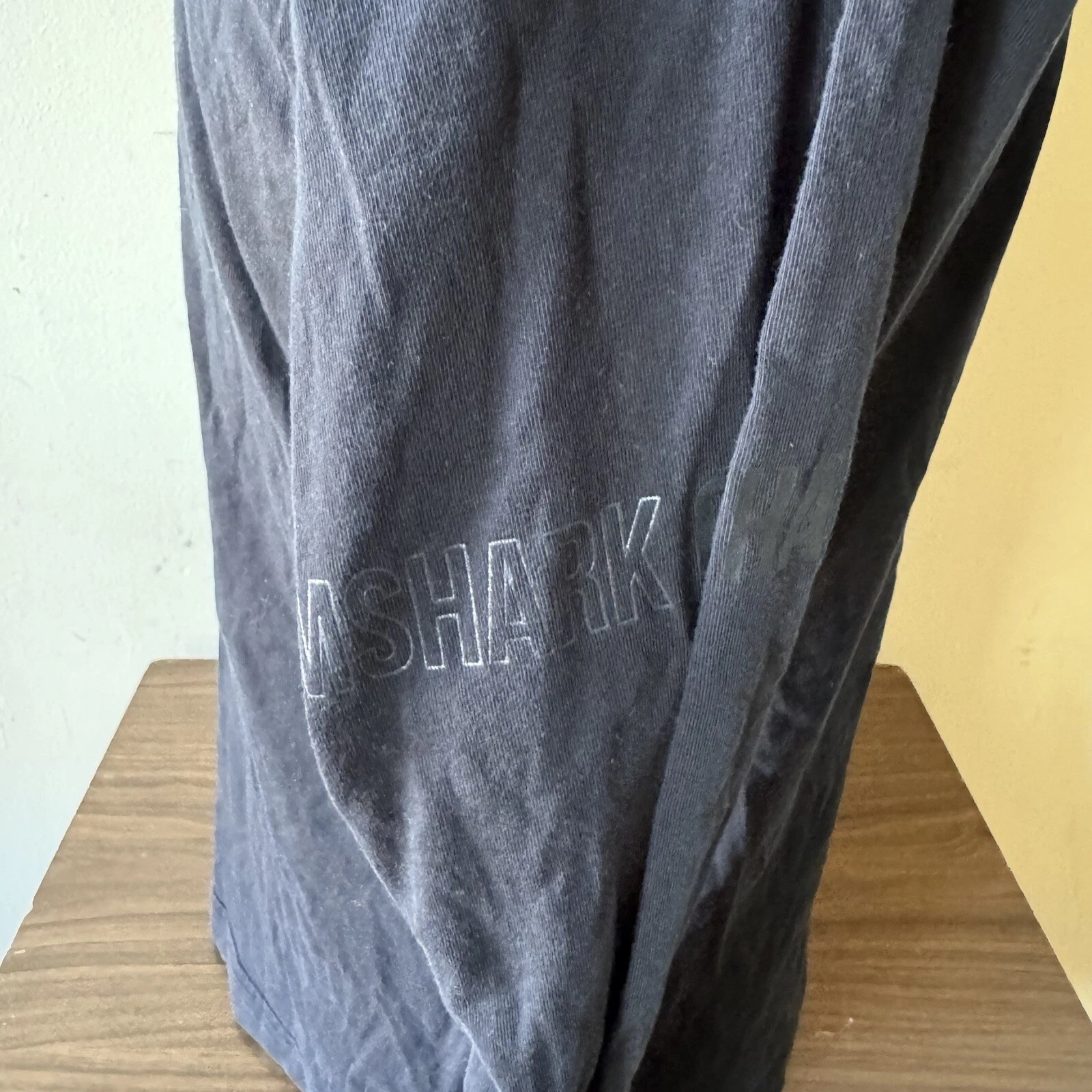 gymshark shark spell out long sleeve athletic shirt