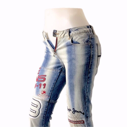 Iets Zijdelings Carry Women's Pepe Jeans Blue Beached Red Low Rise Denim Stretch Flared Jeans  Bootcut | eBay