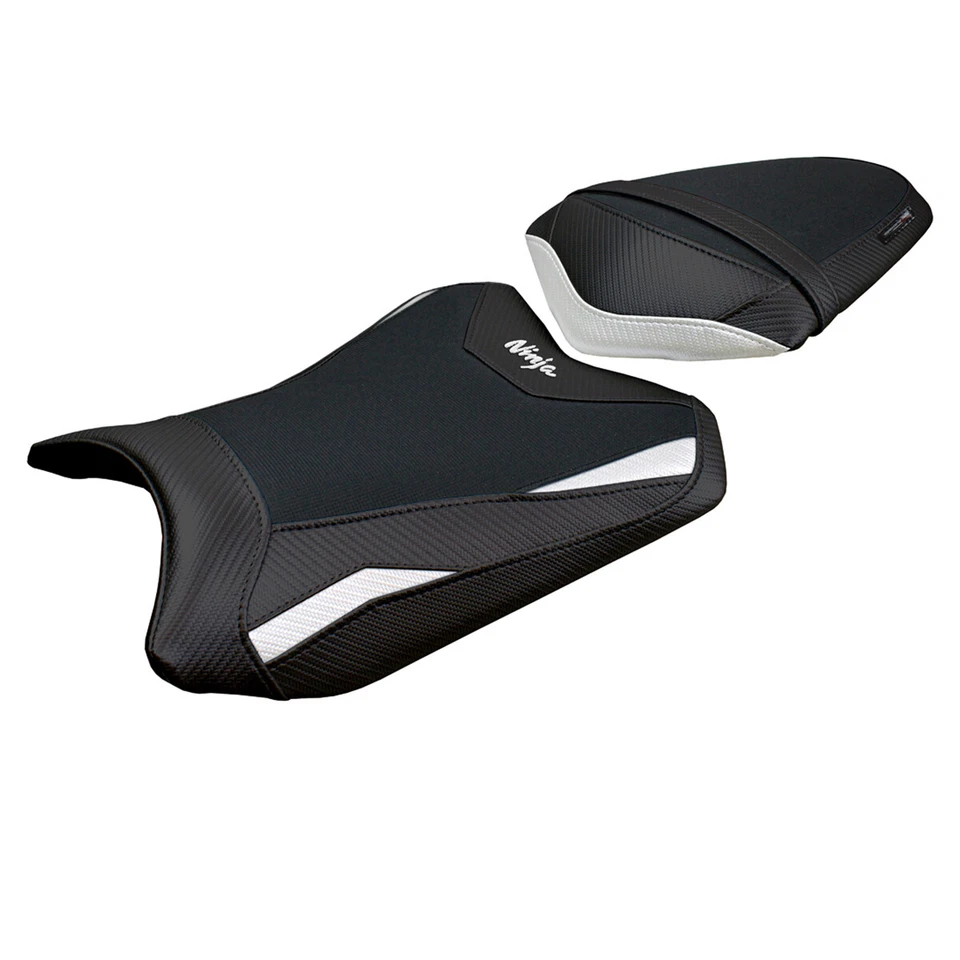 Белый чехол на сиденье Kawasaki Ninja 300 2013 2014 2015 2016 2017 Tappezzeria - Изображение 2 из 4